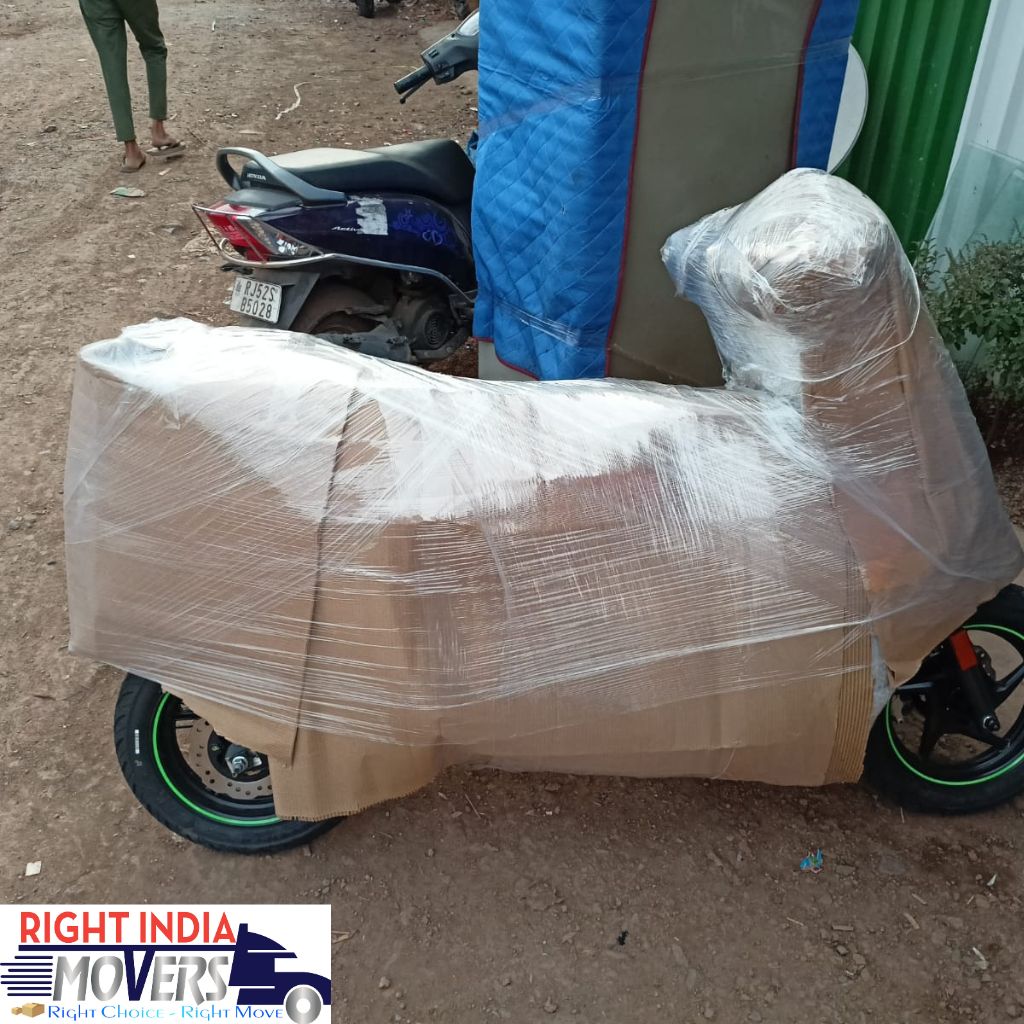 bike transport service by right india movers bangalore